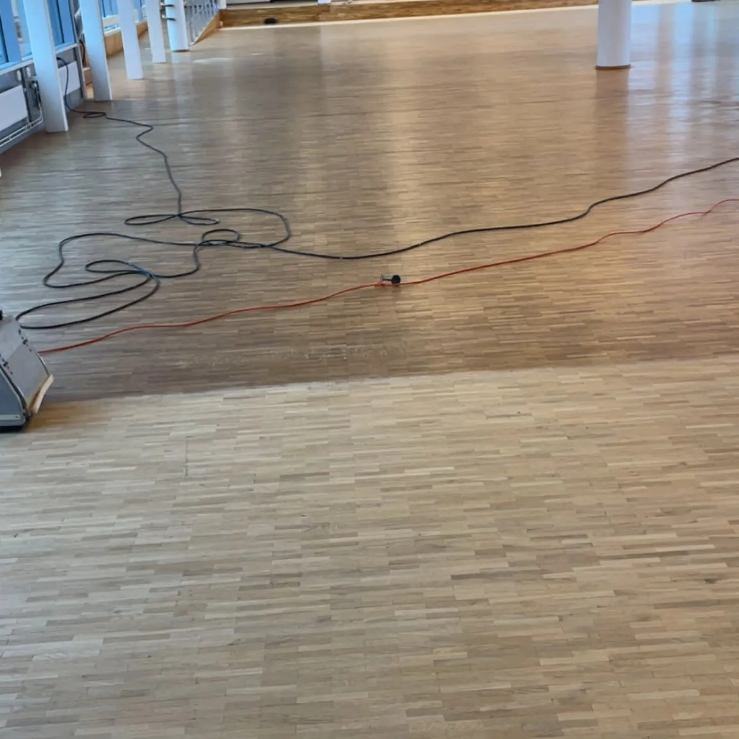 Trägolv efter slipning